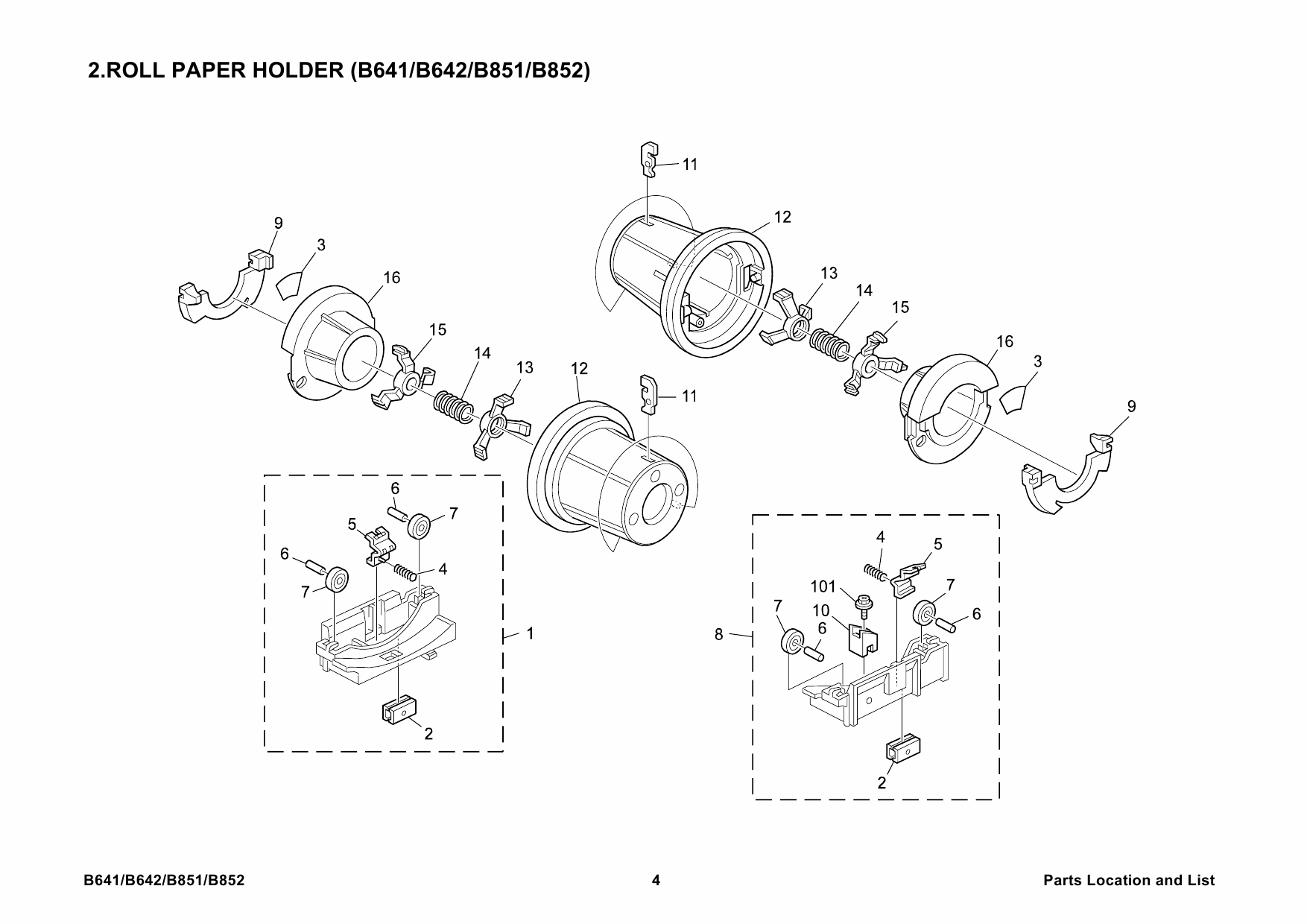 RICOH Options B641 B642 B851 B852 ROLL-FEEDER-TYPE-240A-B Parts Catalog PDF download-2